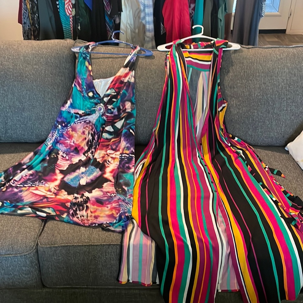 Multi colored dresses